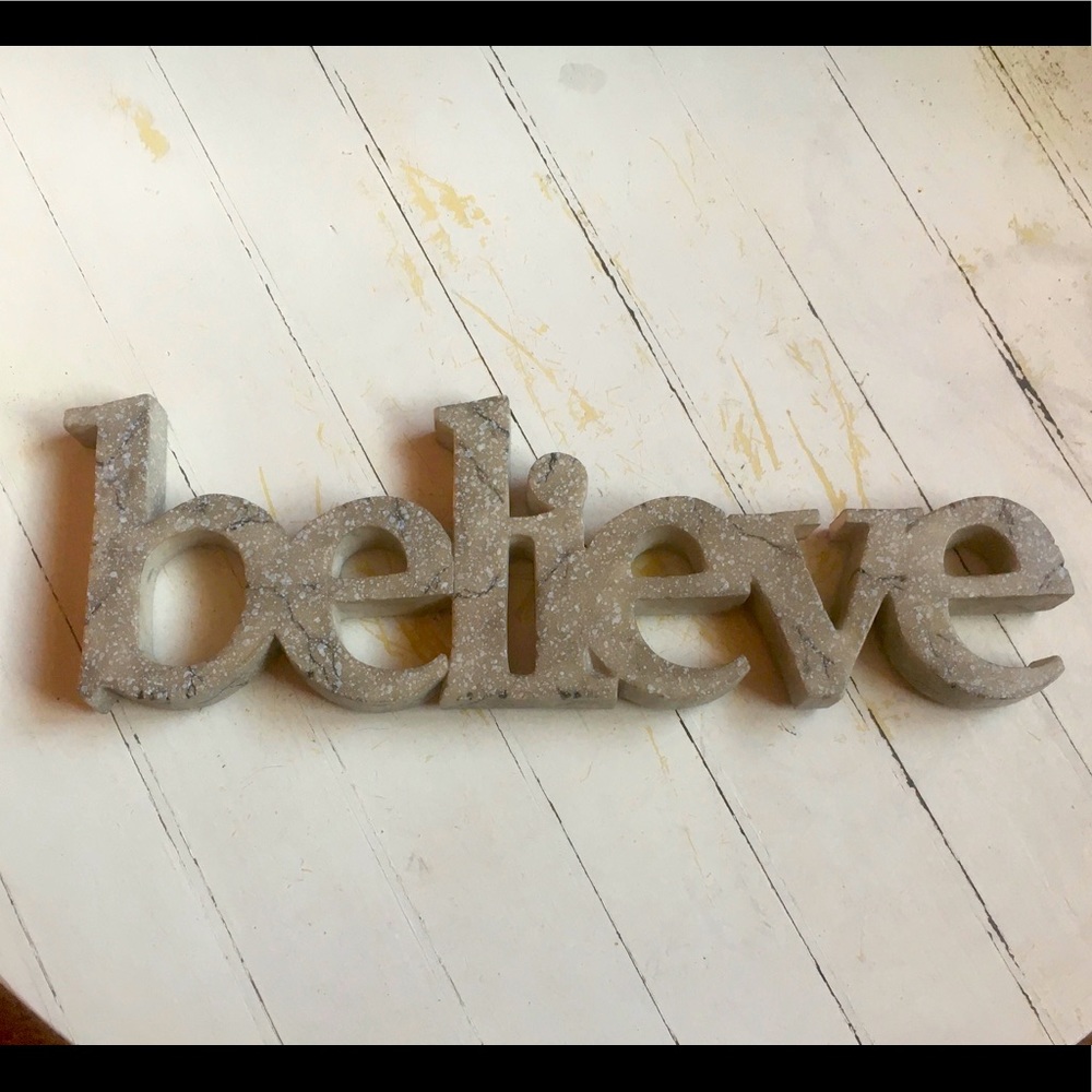 BELIEVE Wall Word